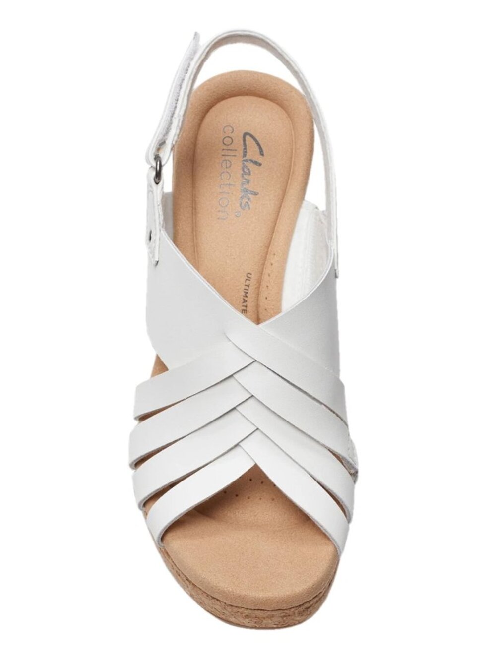 Clarks Giselle Ivy Wedge Sandal White US Size 7.5 - Picture 12 of 14